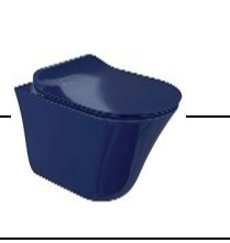 KOHLER VIVE WALL HUWNG BOWL&QC SLIM UF SEAT (PEACOCK BLUE )
